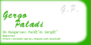 gergo paladi business card